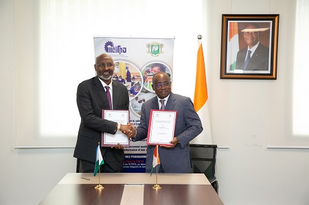METFPA/ Coopération Côte d’Ivoire &#8211; Djibouti les domaines de l’Enseignement Technique, de la Formation Professionnelle et de l’Apprentissage.  Le Ministre N’Guessan KOFFI signe un accord avec son homologue Djiboutien Moustapha Mohamed MAHAMOUD.